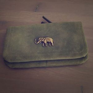Green Crossbody with Elephant Emblem, NEW